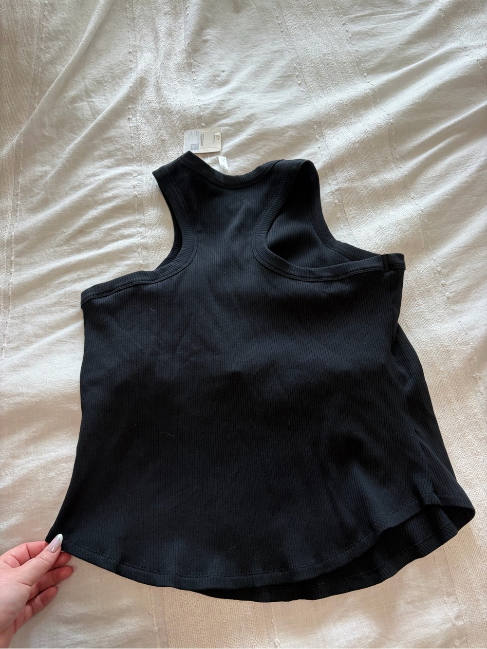 Fabletics Black Ribbed Tank - Picture 3 of 3